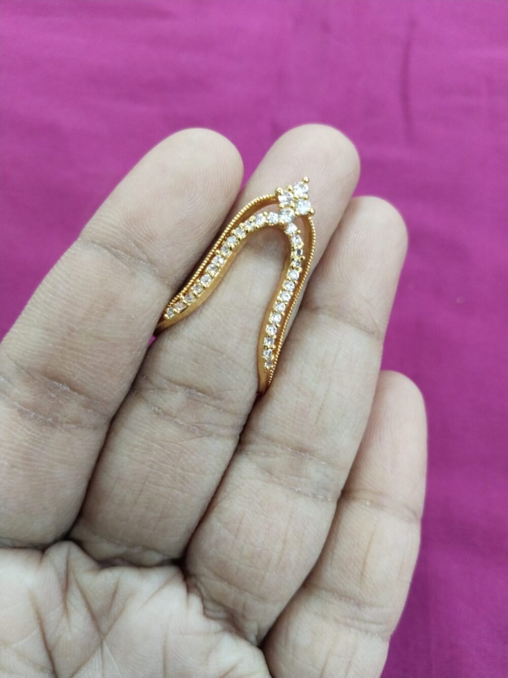 Traditional Vanki Finger Ring | Adjustable Ethnic Jewelry - Image 2